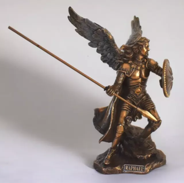 Archangel Raphael - Patron of Doctors - Help - Cold Cast Bronze Resin
