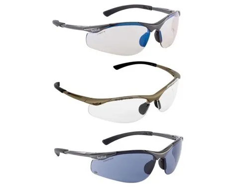 Bolle Contour Safety Glasses range Clear, Smoke or ESP lens Sturdy & Lightweight