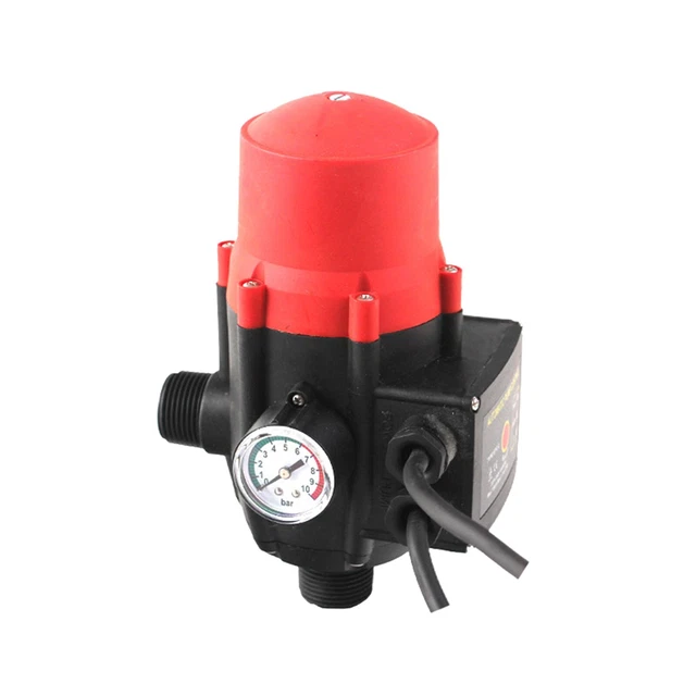 Comando Elettronico Pompa 1100W Pressostato, Misuratore di Pressione 10Bar con Stec EU