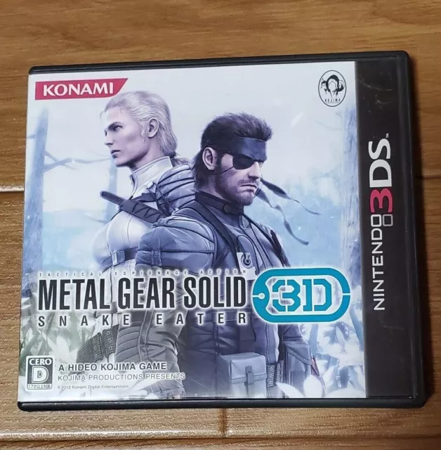Metal Gear Solid 3 Snake Eater Japanese Import Video Game PS2 PlayStation 2