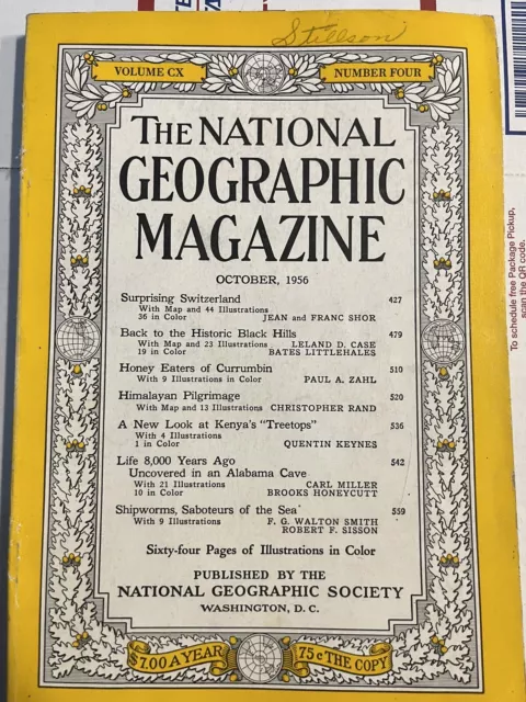 The National Geographic Magazine October, 1956