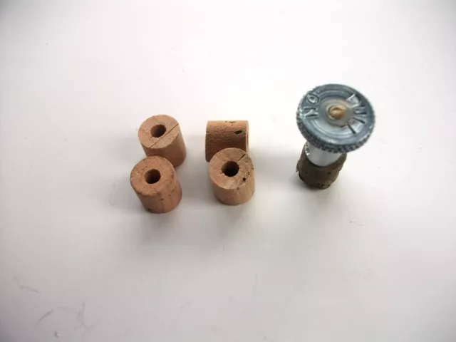 SET OF 4 PETROL TAP CORKS Genuine Cork Ewarts. Classic Bike ,BSA Triumph Villier 3