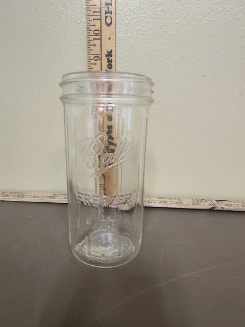 Ball Freezer Jar Clear Glass Ribbed Sides Ball Freezer Jar Clear Glass Ribbed Sides