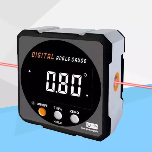 2 in 1 Laser Angle Gauge Level Box with Magnetic Base Digital Angle Finder yycoz