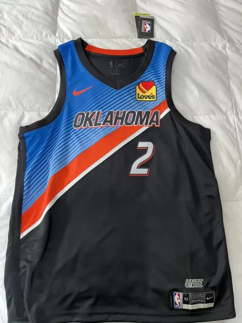 100% Authentic Shai Gilgeous-Alexander Nike City Thunder Jersey Size 44 M  Loves