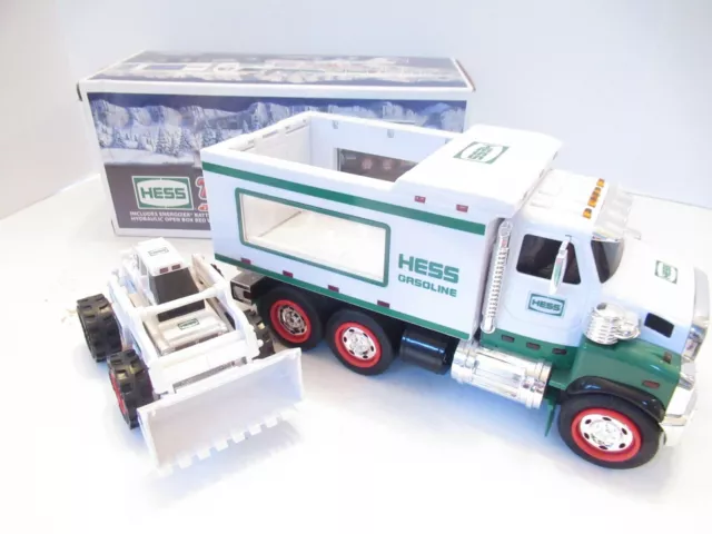 Hess 2008 Toy Truck And Front Loader Lights Ups Loader Motorized Nice   S2