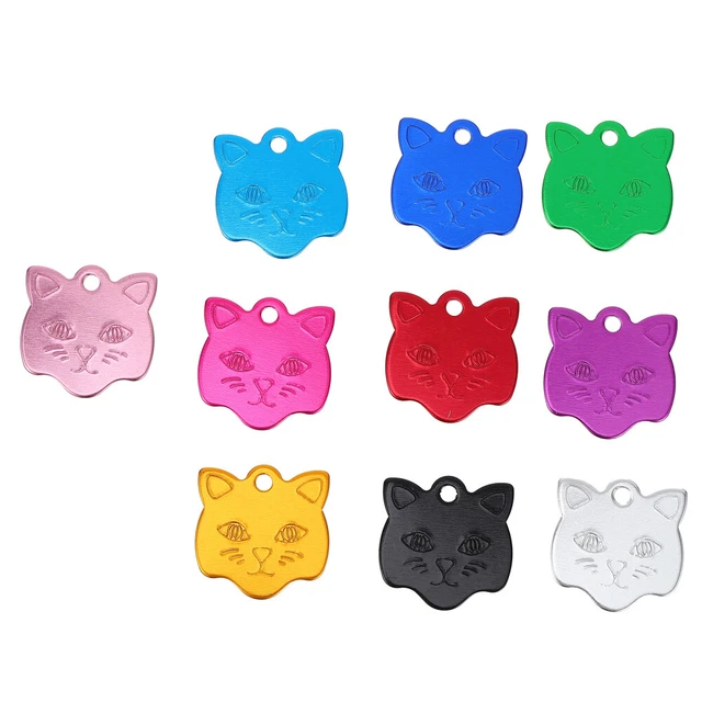 10 pz etichette ID gatto etichette animali domestici cane etichette ciondolo etichette indirizzo