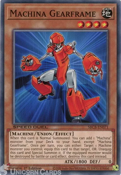 SBCB-EN071 Machina Gearframe Common 1st Edition Mint YuGiOh Card