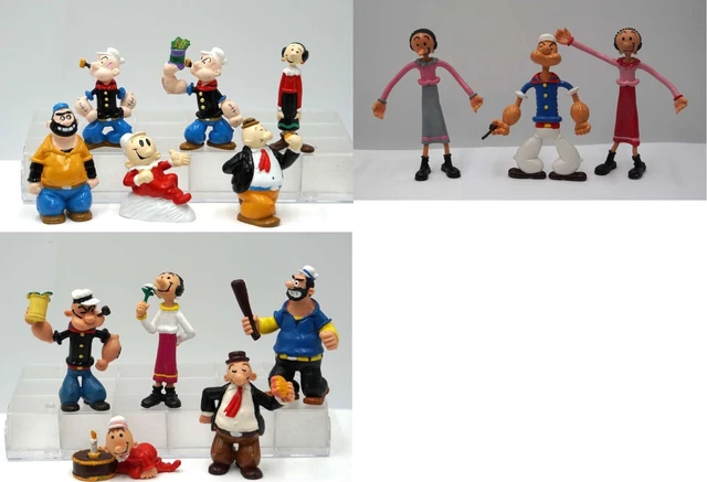 Rare DISNEY MICKEY & Friends, 10 PVC FIGURES MAIA & BORGES (M+B), PORTUGAL, 1980s