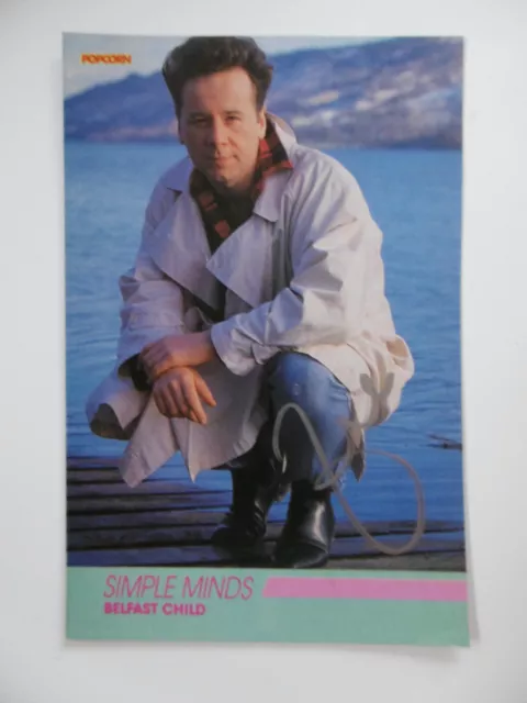 Jim Kerr "Simple Minds" Autogramm signed 10x14 cm Popcorn -Starkarte