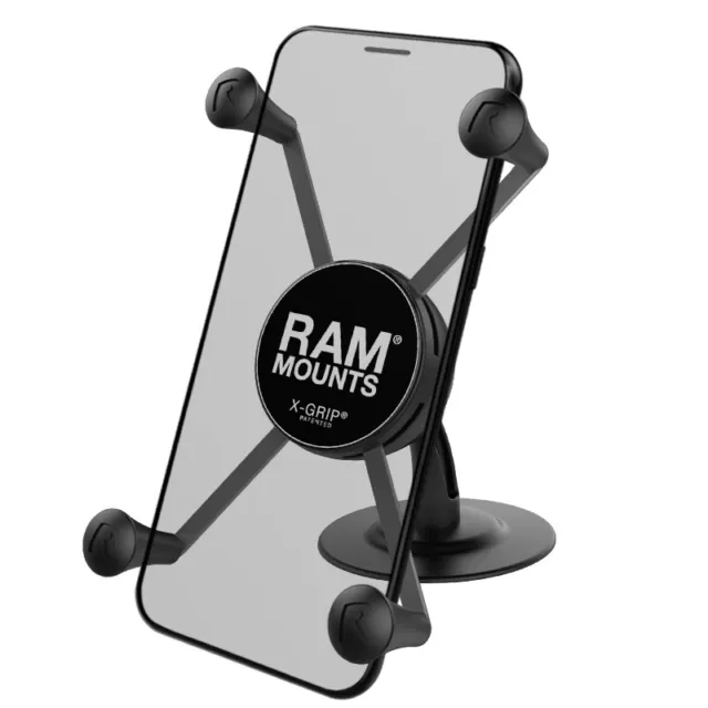 Ram Attache en X Grand Téléphone Support Avec Lil Buddy Adhésif Touche Support