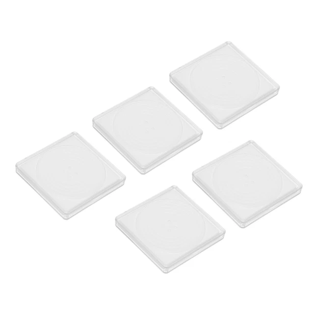 5 ud. soporte para monedas maletín de colección de monedas, caja de visualización de monedas, para monedas de 20-40 mm, blanco