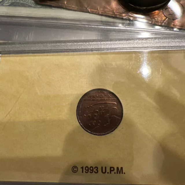 184 Year Old Shipwreck Coin of the Admiral Gardner Sank Jan.1809 Coin is 1808 2