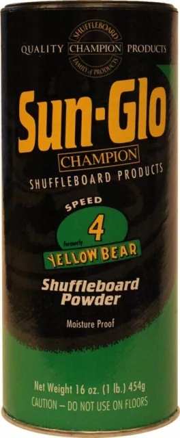 Sun-Glo #4 Speed Shuffleboard Powder Wax - 1 Pack Sunglo Shuffle Board Wax
