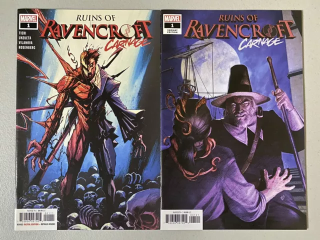 Ruins of Ravencroft: CARNAGE #1 Set of 2 ~ 1st Appearance Cortland Casady