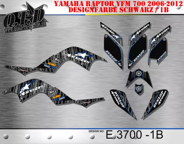 Motostyle-Mx Dekor Kit Atv Yamaha Raptor 700 2006-2012 Graphic Kit E3700 B