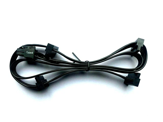 Cavo Corsair Sata Tipo 4 Originale 6 Pin Maschio a 4 Sata Femmina Tipo4, Tipo3 Gen4