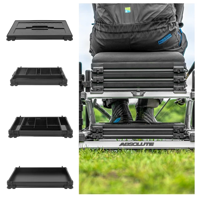 thumbnail image 2 of Preston Innovations Inception Mag Lok 3 Drawer Unit – Seatbox Add-On For Coarse Fishing 2 of 4