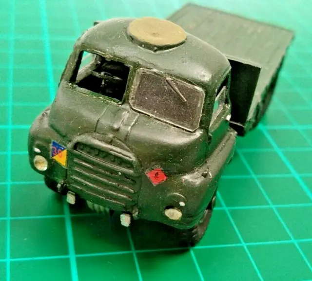 Bedford RL Flatbed White Metal British Army Truck Toy Model Lorry Built Model