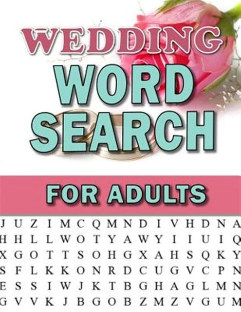 WEDDING WORD SEARCH for Adults: Large Print Puzzles for Adults and