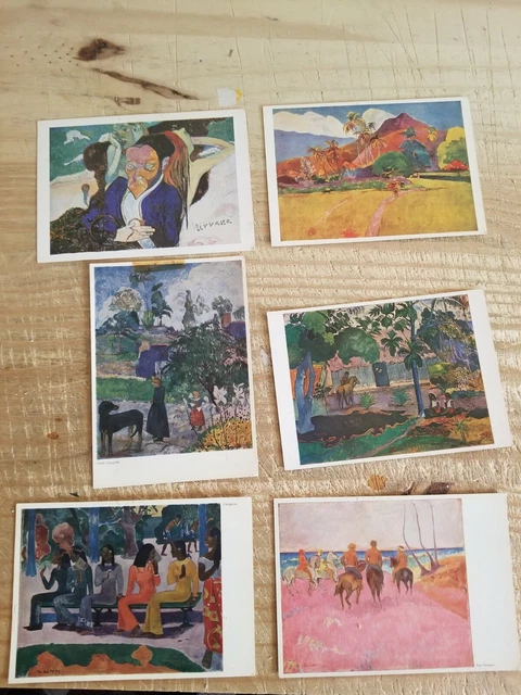 Paul Gauguin Art.a Lot Of 6 Vintage Postcards*P13