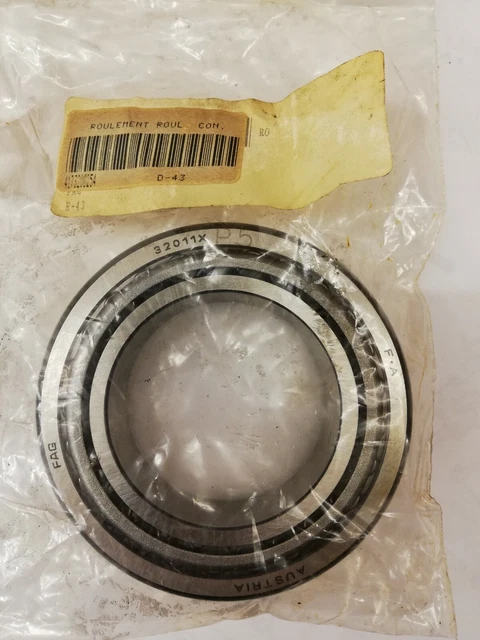 Roulement à rouleaux coniques FAG 32011X.P5 Ø perçage 55 mm Ø extérieur 90 mm