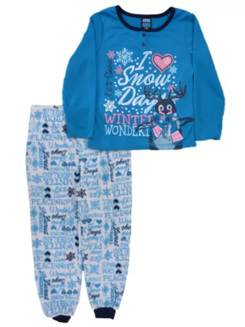 Girls Jersey Pajamas Short Sleeve Long Sleep Nightwear Pajama Set PJs