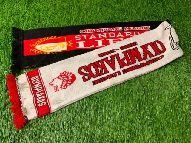 Standard Liege Vs. Olympiacos 2009-2010 Football Soccer Match Scarf One Size