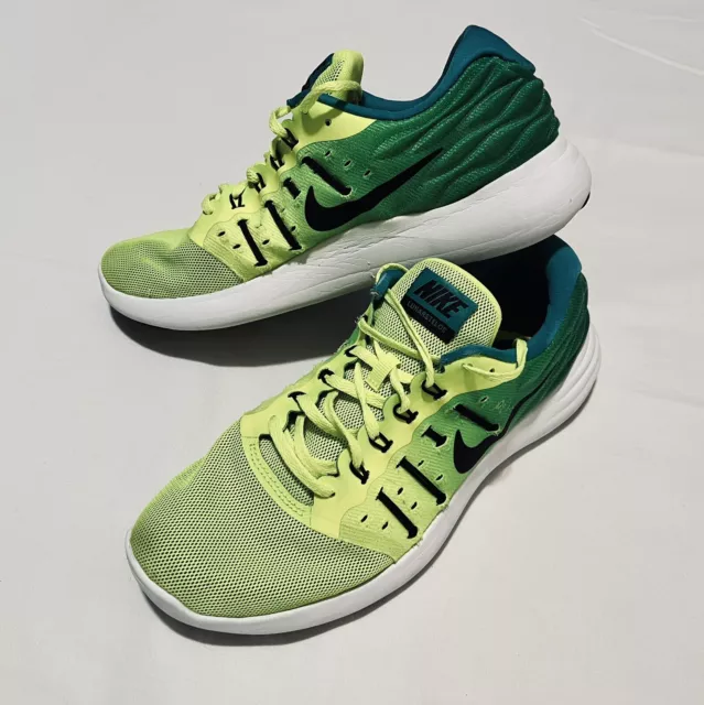 NIKE MEN'S LUNARSTELOS Volt/Rio Ombre Running Shoes Size 9.5 $24.88 - PicClick