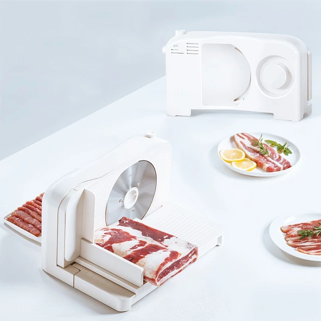 ELECTRIC FOOD MEAT Bread Slicer Multi-Food Slicing Foldable Compact ...