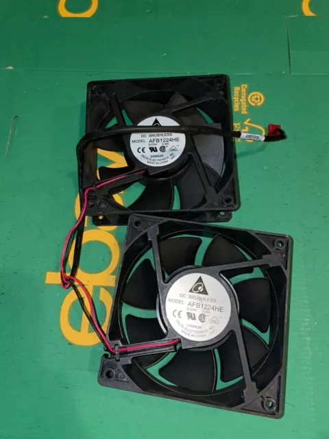 2x ventilateur sans balais Delta Electronics AFB1224HE DC