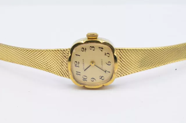 Dugena Orologio Donna Acciaio 20MM Carica Manuale Vintage Raro da Polso Bello
