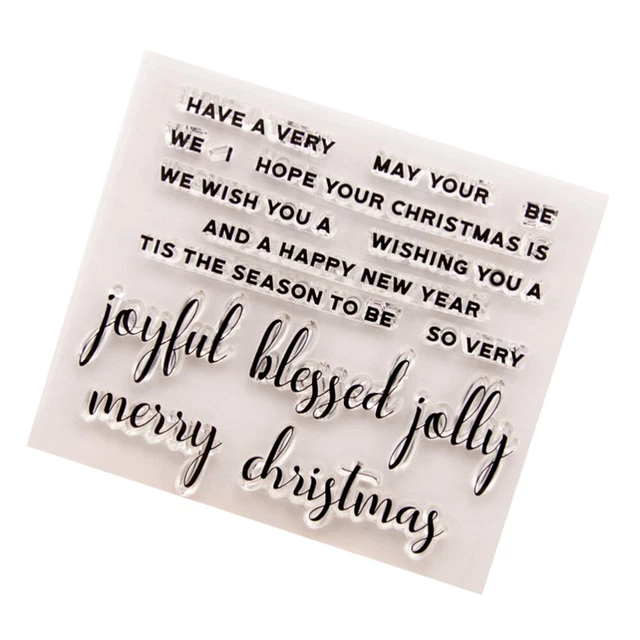 Blessing Words Silicone Stamps Words Clear Stamps Sentiments Clear Stamps