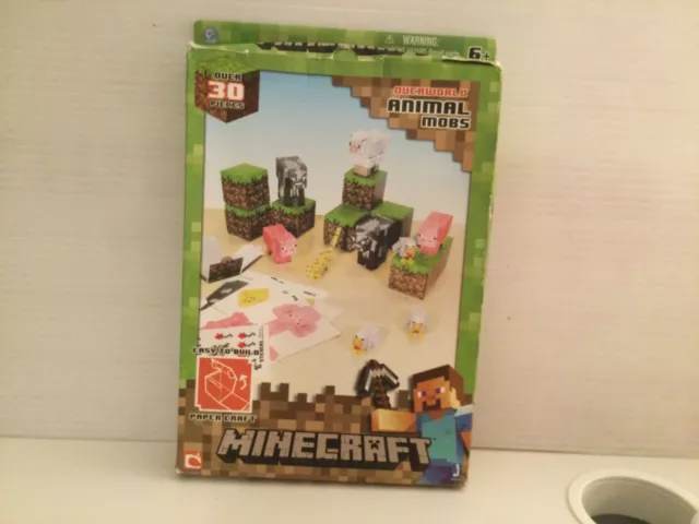 Jazwares Minecraft Animal Mobs Papercraft Set 01, Get the f…