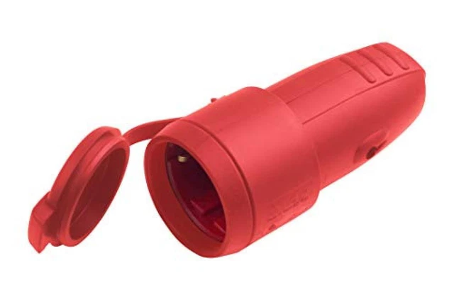 Maestro protezione con giunto di gomma, Rosso, con coperchio, IP44, 7422470, 742