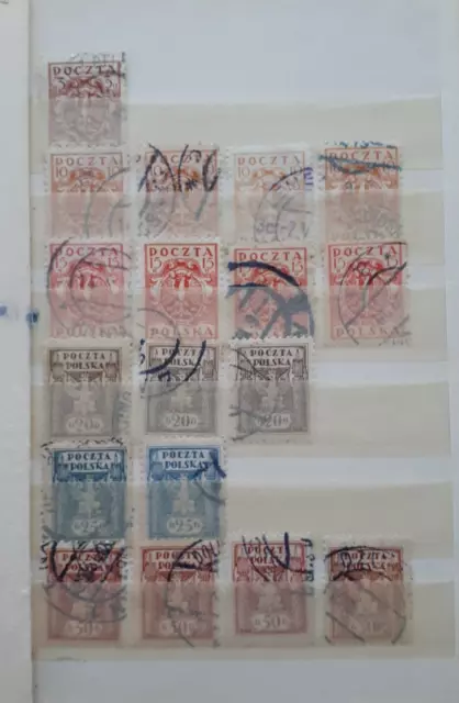 Polen Briefmarkensammlung gestempelt/ungebraucht im kleinen Album 2