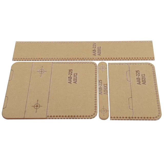 Acrylic Leather Pattern Clear Transparent DIY Acrylic Template Convenient Coin