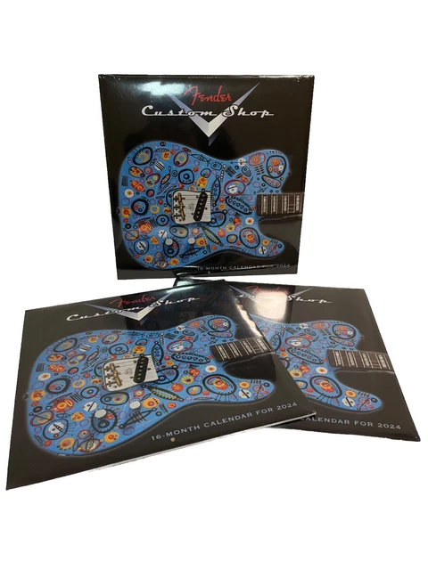 VINTAGE 1998 FENDER Custom Shop Guitar Wall Calendar