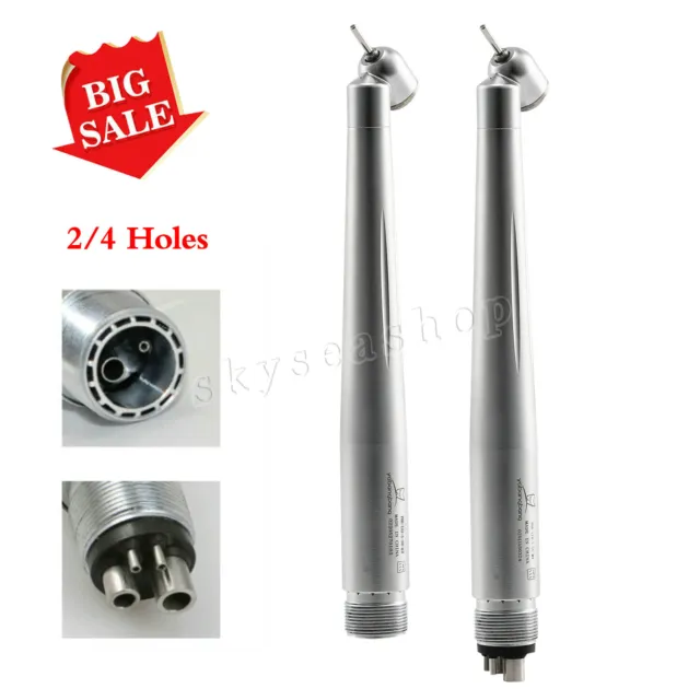 Dental 45° Surgical Handpiece High Speed Turbine 2/4 Holes fit NSK rro