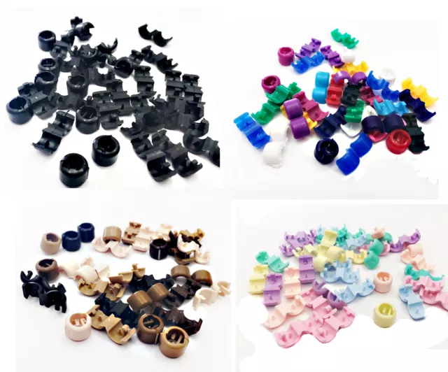 30  x  Klein  Haarperlen  Dreadperle  Dreadperlen Hair Beads   Perlen mit Clips