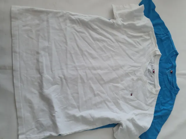Magliette Tommy Hilfiger bambini confezione da 2 bianche/blu età 12-14 anni