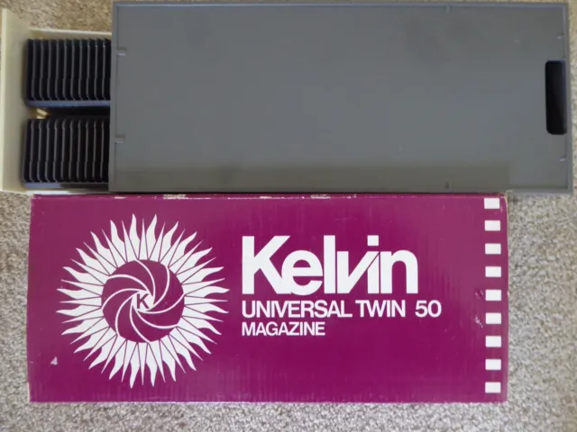 Kelvin 35mm loading magazines - Holds 100 Slides. Seven (7) Twin packs
