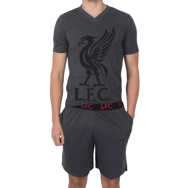 Pyjama Officiel Liverpool FC Pour Bébé/garçon - Haut Rouge Manches Longues, Bas élastique, Blason Imprimé