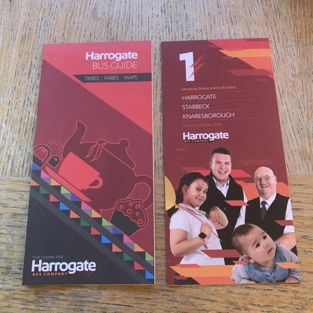 Transdev Bus Timetable TRANSDEV HARROGATE BUS Guide and Route 1 Timetable October 2024 ...