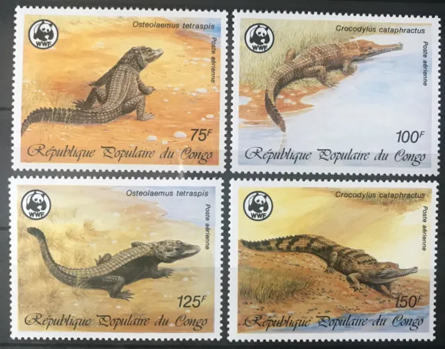 WWF - KONGO - Krokodile - 1987 - kpl. Satz - perfekt erhalten - **/MNH