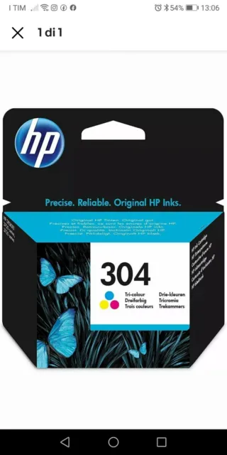 # HP N. 304 CARTUCCIA COLORE N9K05AE Hp DeskJet 3720 / DeskJet 3730 ORIGINALE