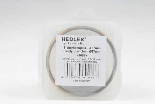 HEDLER Sicherheitsglas 97mm 2051