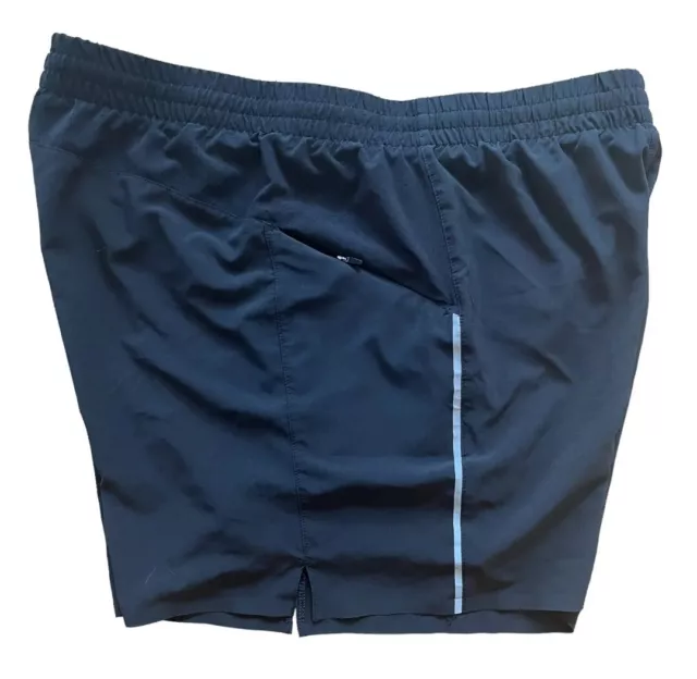 vrst Shorts mens 5" accelerate short pure black relaxed fit boxer brief liner