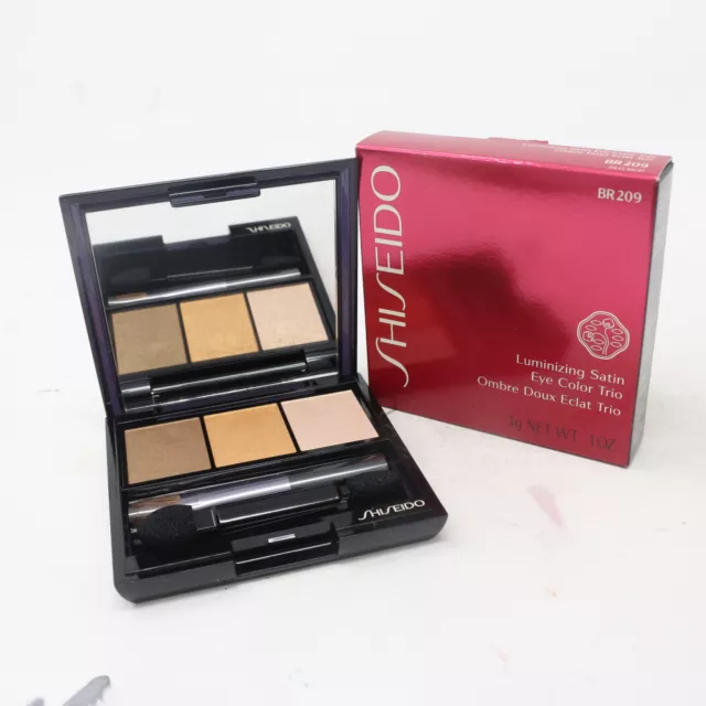 Shiseido Luminizing Satin Eye Color Trio  0.1oz/3g New With Box