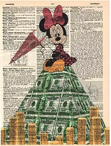 Artnwordz Meaningless Content Minnie Dictionary Page Art